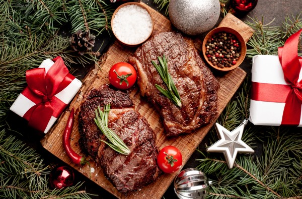 Christmas Rib Eye Steak