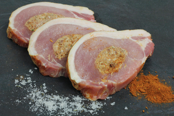 Stuffed Cajun Pork Loin Chops